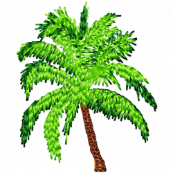 Trees Embroidery Design 12